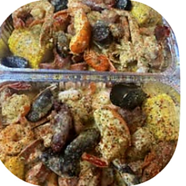 Personal Seafood Pan from Traffik Delight Crab Shack