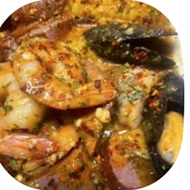 Shrimp n Mussels in Spicy Cajun